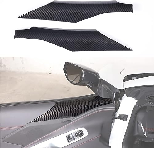 Cubierta de panel inferior de pilar para puerta interior compatible con Chevrolet Corvette C8 2020-2023, borde de cubierta de reposabrazos de panel