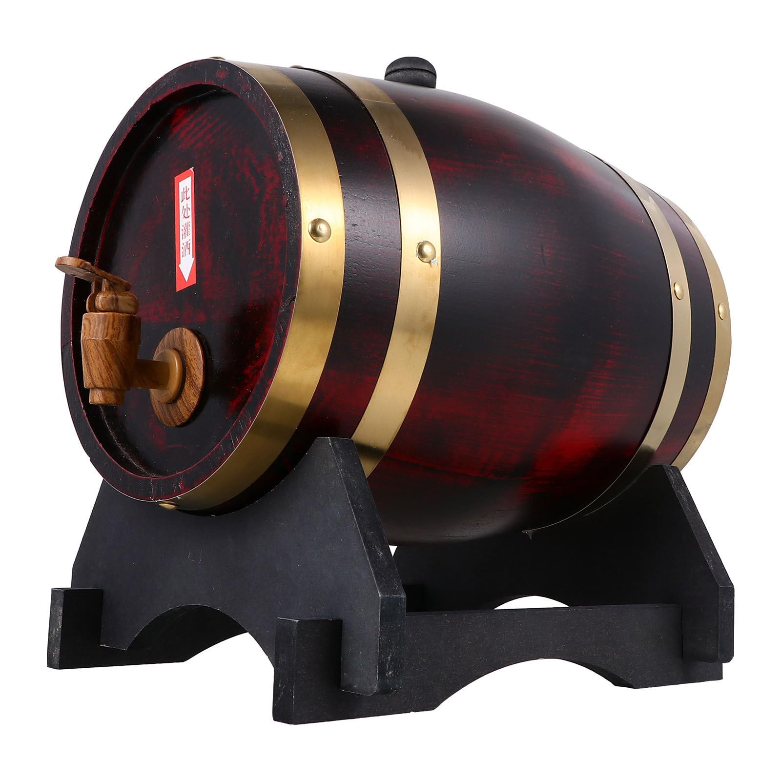 Gatuida Barril de Vino de Madera 5 Litros Marrón para Cerveza y Vino