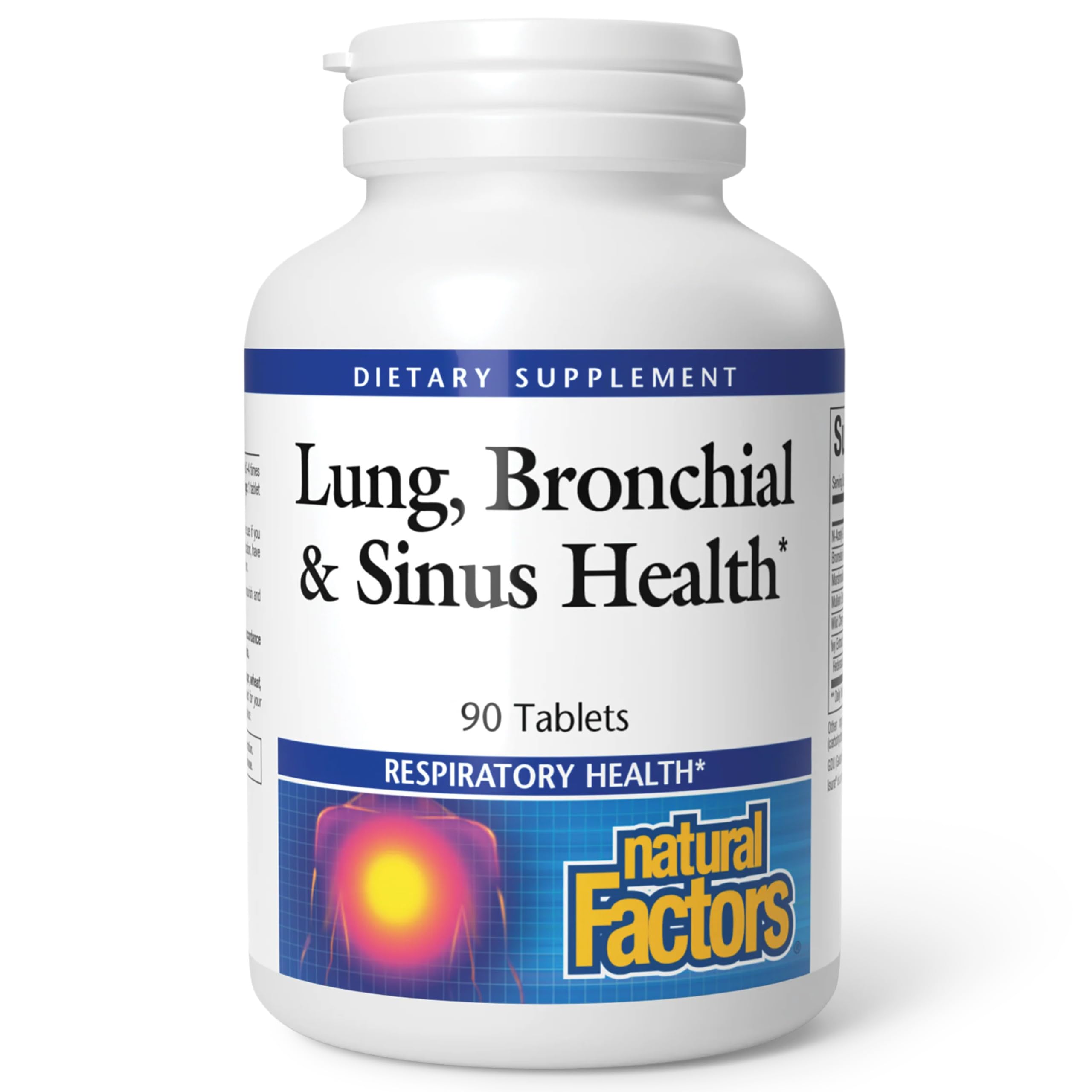 Natural Factors Lung, Bronchial & Sinus Health 90 Tablets