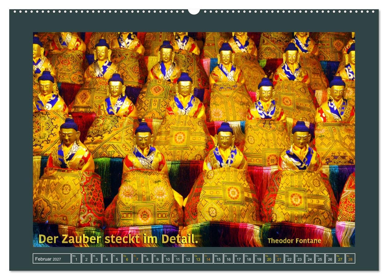 Tibet - Tibet - Tibet 2027 (hochwertiger Premium Wandkalender 2027 DIN A2 quer), Kunstdruck in Hochglanz: In diesem Kalender finden Sie Bilder aus dem ... Bild inhaltlich ergänzen. (CALVENDO Glaube)