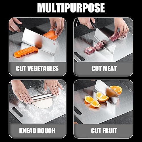 Miniatura 6 de Titanium Cutting Board - 2025 New Upgrade 100% Pure Titanium Cutting Boards for Kitchen Double Sided Titanware Cutting Board,Hygiene Durable