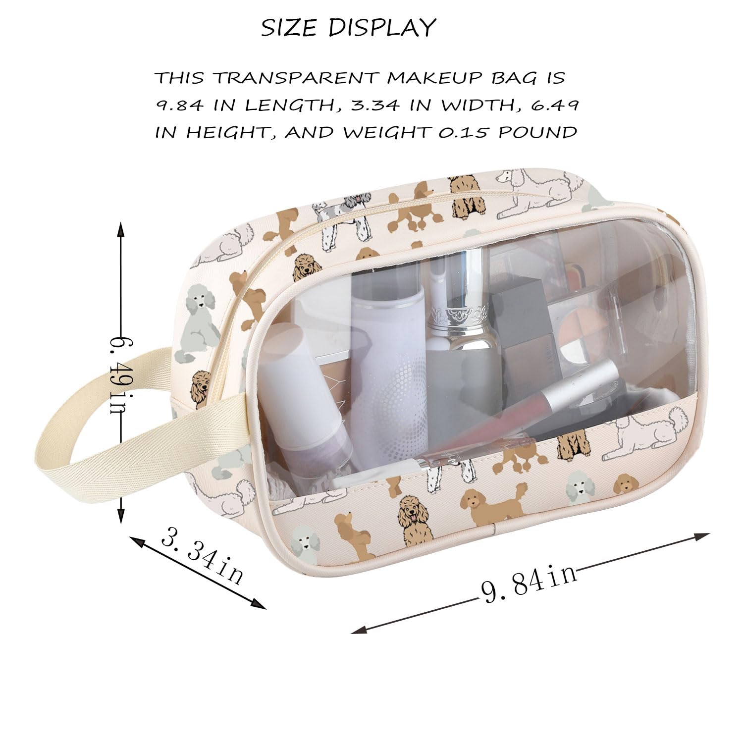 Poodle Makeup Bag Poodle Dog Gifts for Dog Lovers Woman Poodle Owner Gifts i Came i Saw i Ignored You Poodles Zipper Pouch - Image 2