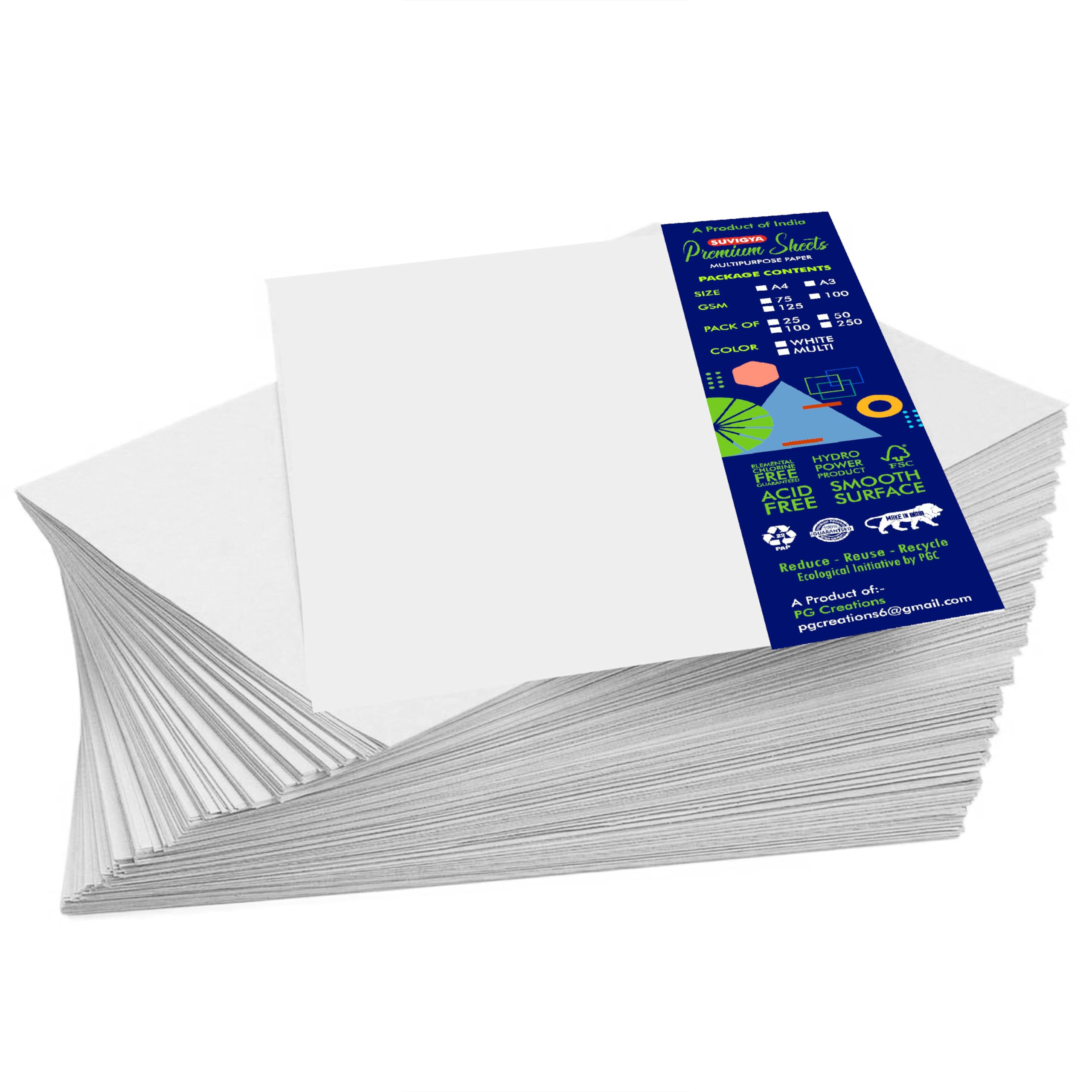 Suvigya Premium Letter Head Printing Paper, A4 Size, 8.25x11.75