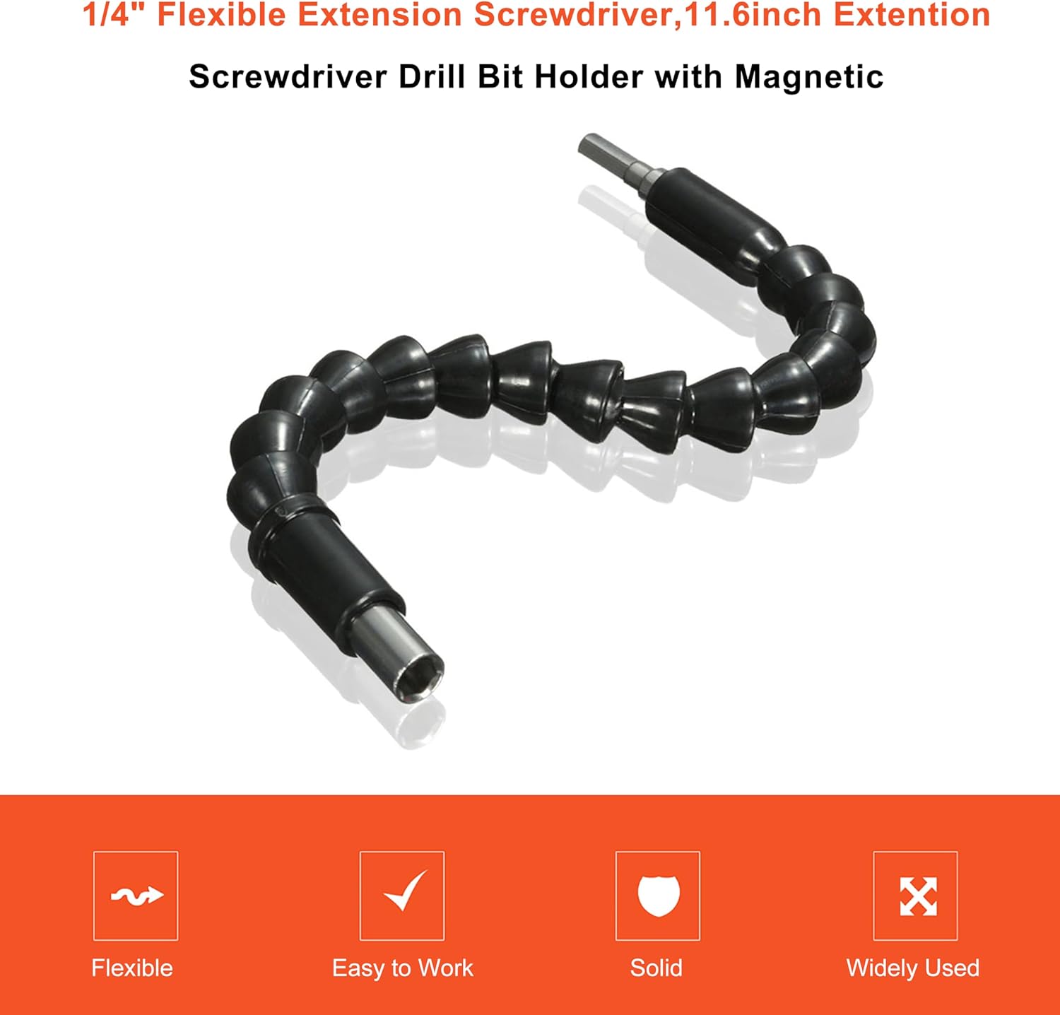 Magnetic Drill Bit Holder Flexible Shaft Extension Soft for Electric Drill Screwdriver Computer Chassis