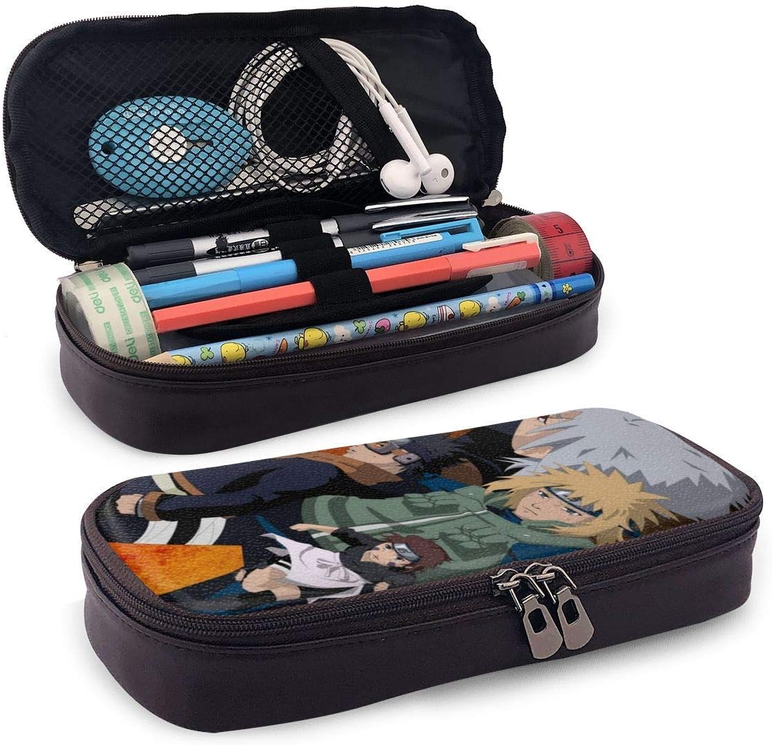 Kakashi Gaiden Team Pencil Case Double Zip Pu Large Capacity Pencil Case Pencil Case Amazon De Stationery Office Supplies