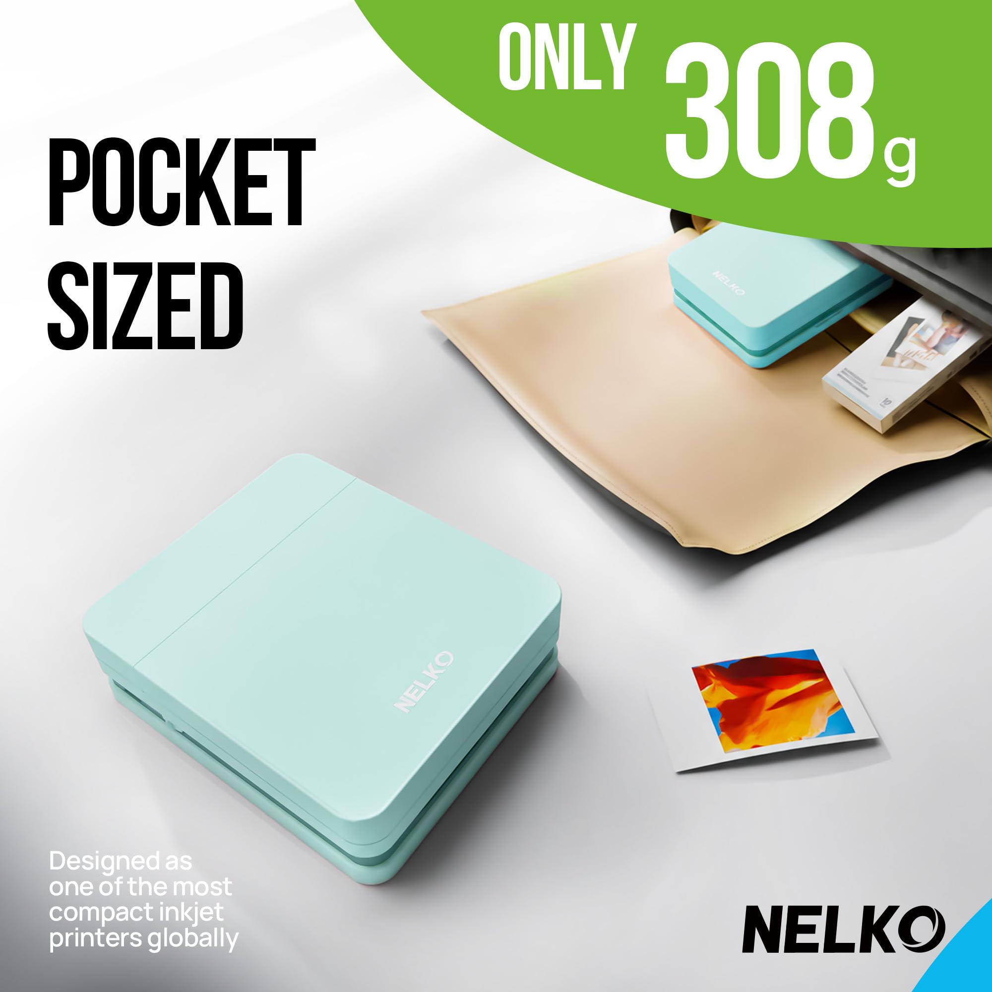 Nelko PP01 Stampante Fotografica Portatile Bluetooth per Smartphone