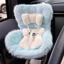 Puppen-Autositz f r 17 cm gro e Puppen mit L ftungsschlitz-Clip und Desktop-St nder niedliches und funktionales Auto-Ornament f r Blindbox-Puppen-Fans Sammler Blau