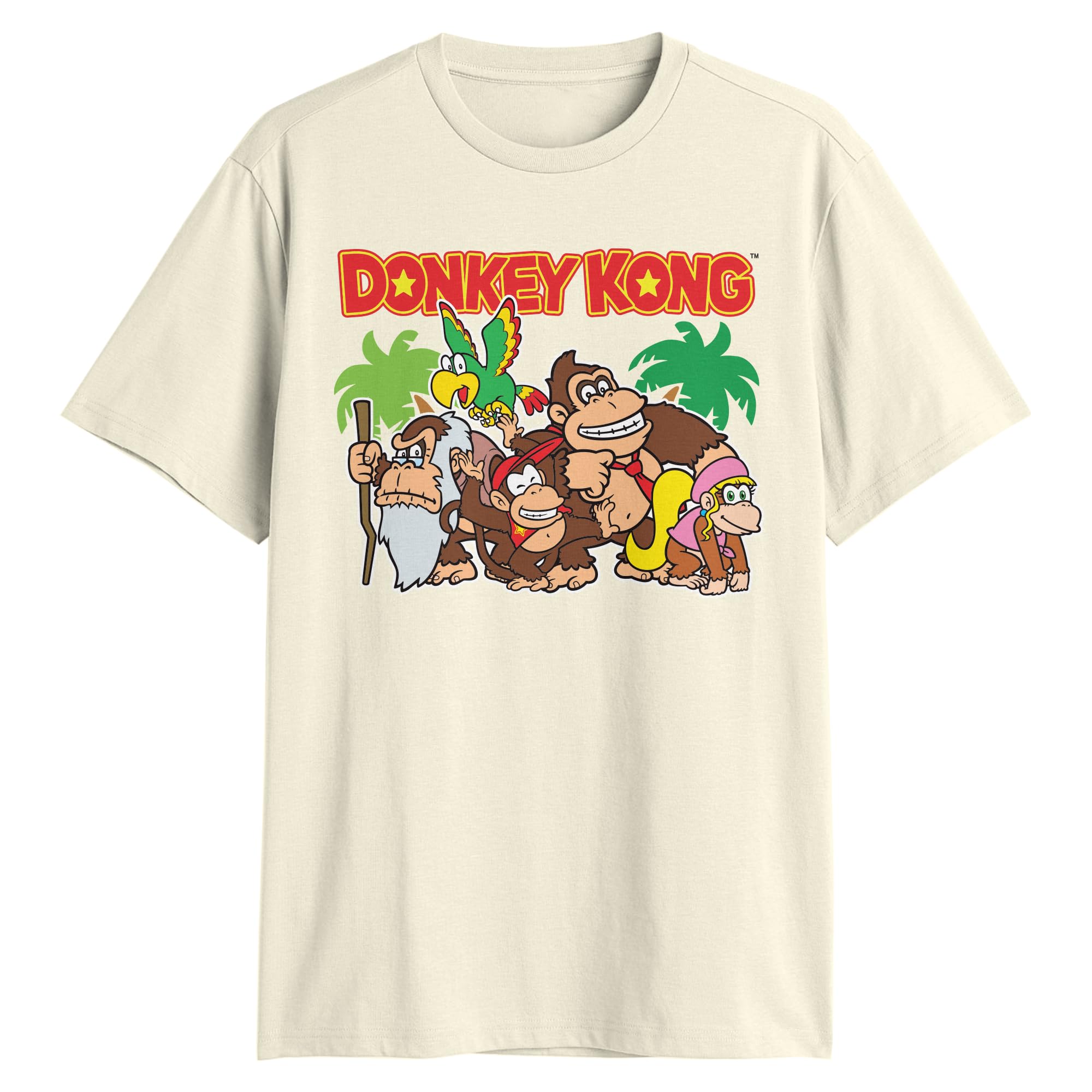 Nintendo Donkey Kong Country Crew Diddy Dixie Cranky Adult T-Shirt