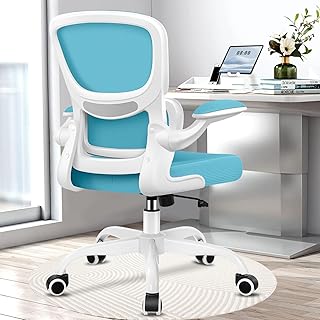 Razzor Office Chair Ergonomic Desk Chair with Lumbar Support, Breathable Mesh Computer Chair with Flip-up Armrests, Rollin...