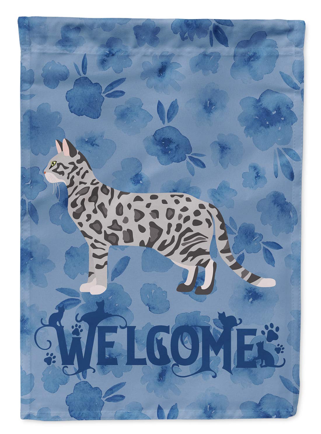 Drapeau de bienvenue chat Cheetoh #2 grand format, cadeau idéal pour maison