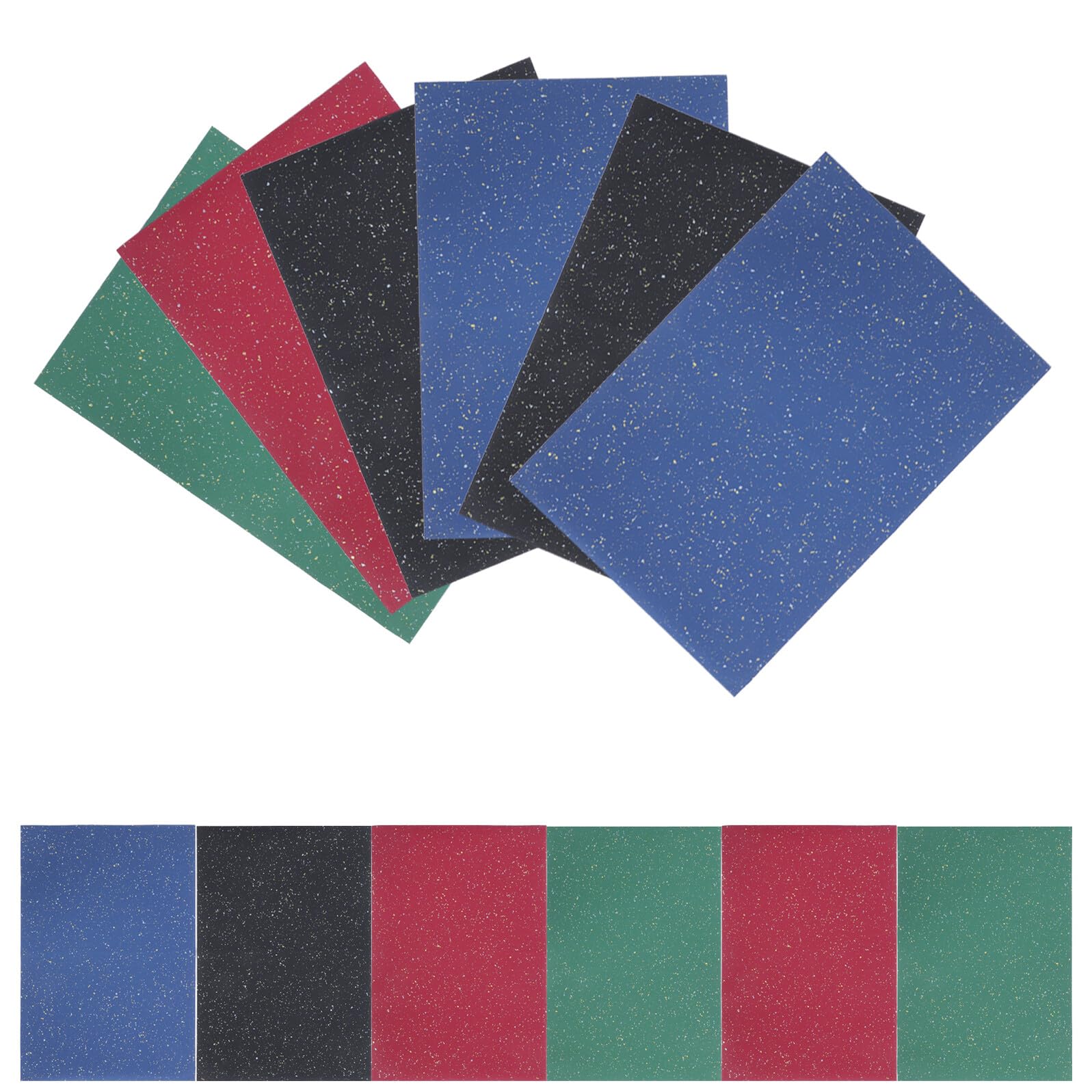 GARVALON Papel de Obsequio 76X52 CM 12 Hojas Azul Verde Negro y Rojo Papel Decorativo para Embalaje de Cajas para Envolver Regalos de Cumpleaños y Festividades