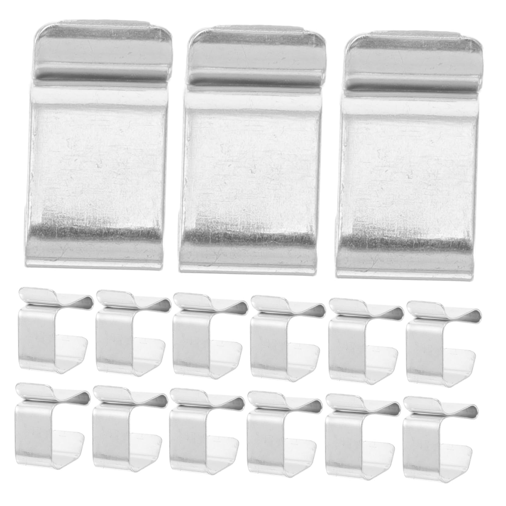 KALLORY 50pcs Outdoor Lighting Hooks for String Lights Metal Clips for Roof and Patio Use Easy Installation Light Hangers for Holiday Decorations for Gardens and Terraces