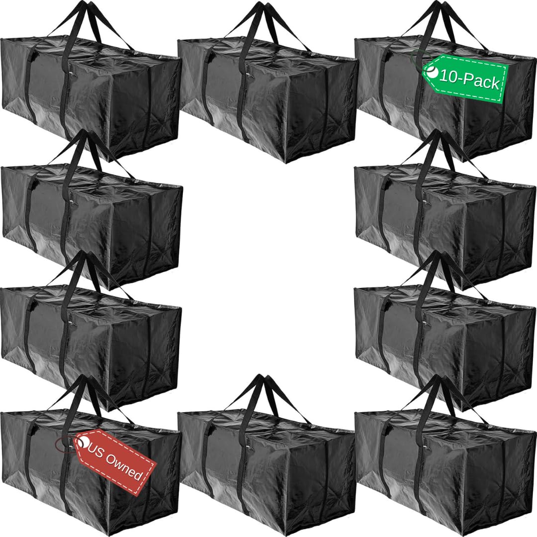 Bolsas de mudanza extragrandes para trasladar ropa sin romper las asas al cargar peso