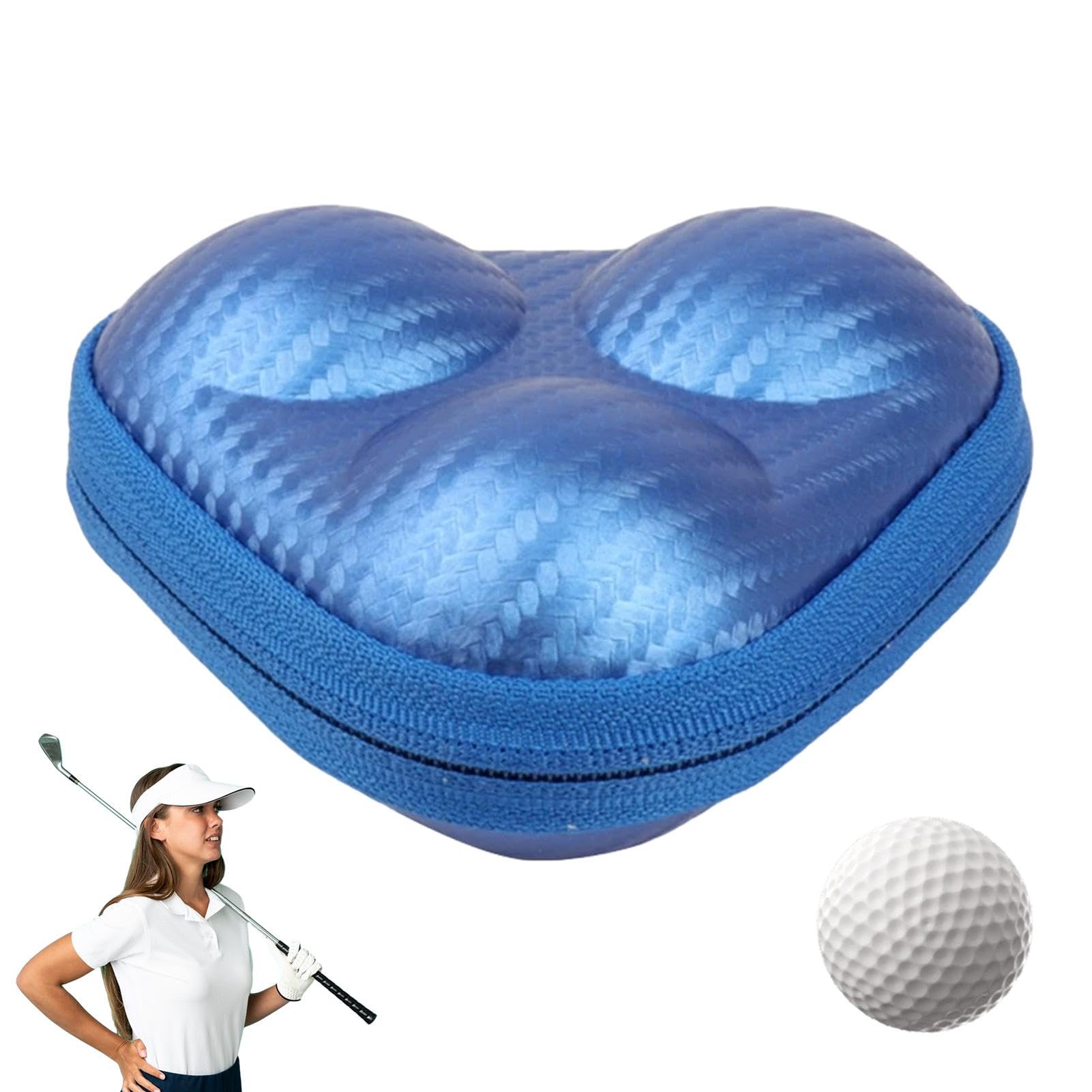 Borsa da golf porta palline portatile custodia con cerniera scatola rigida leggera