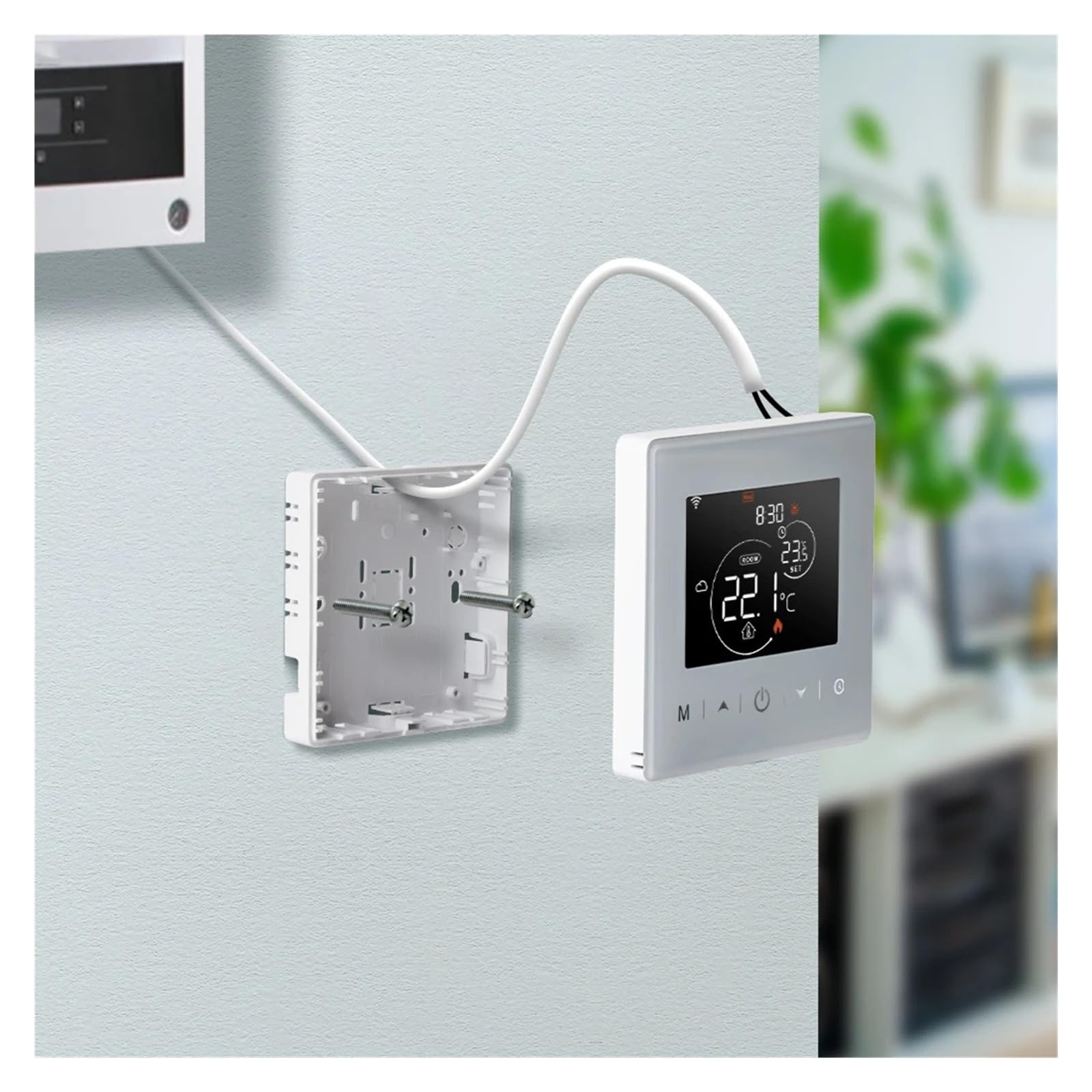 Termostato WiFi for riscaldamento caldaia a gas Regolatore di temperatura alimentato a batteria Termostato ambiente intelligente con telecomando APP