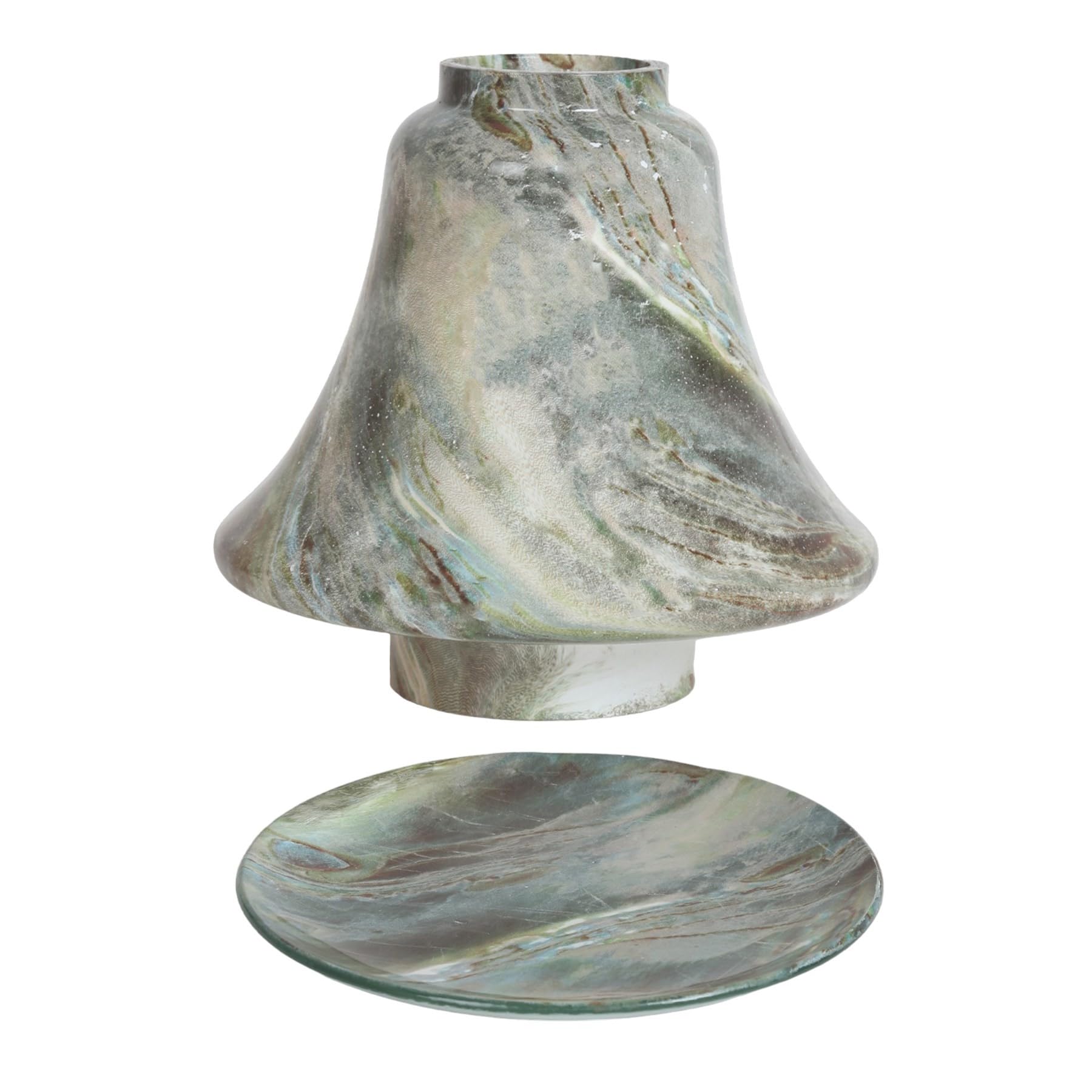 Aromatize Unisex Aroma Candle Jar Shade & Tray - Jade Stone