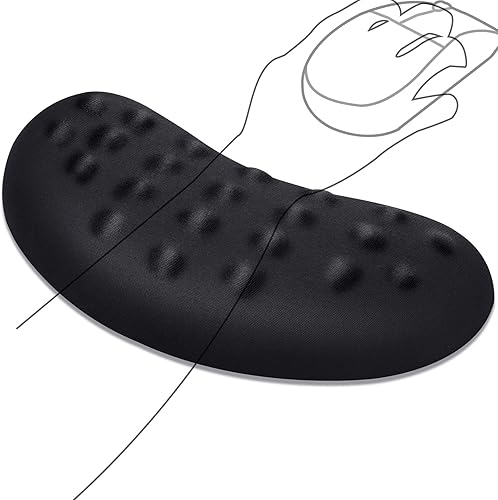 Gimars Reposamuñecas para mouse, soporte de muñeca Pop It Fidget para aliviar la presión del mouse, almohadilla ergonómica de espuma viscoelástica