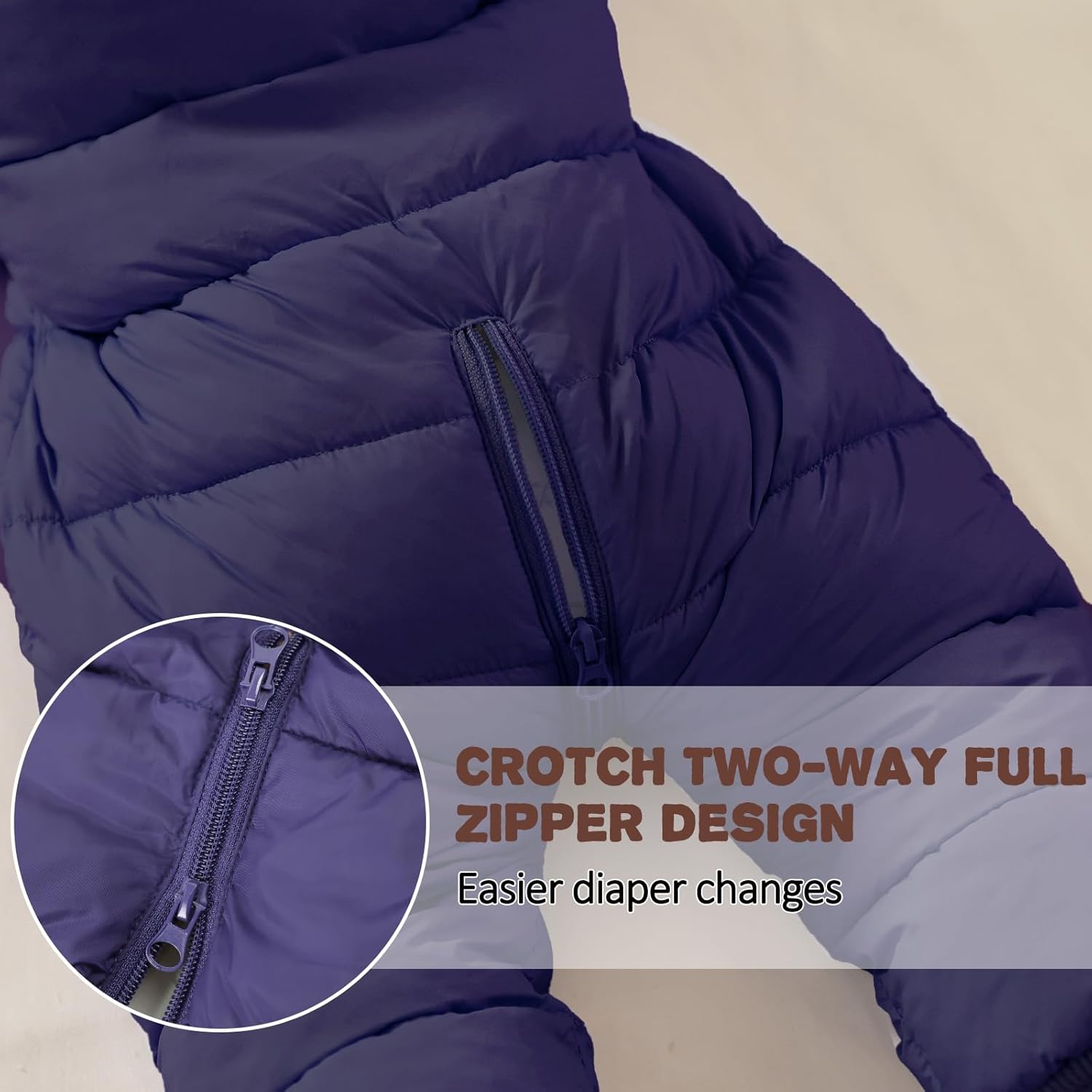 Baby Boys Girls Snowsuit Winter Clothes Suit Hooded Jumpsuit Romper Bear Outfit Infant Warm Coat Outwear Overcoat - Image 3