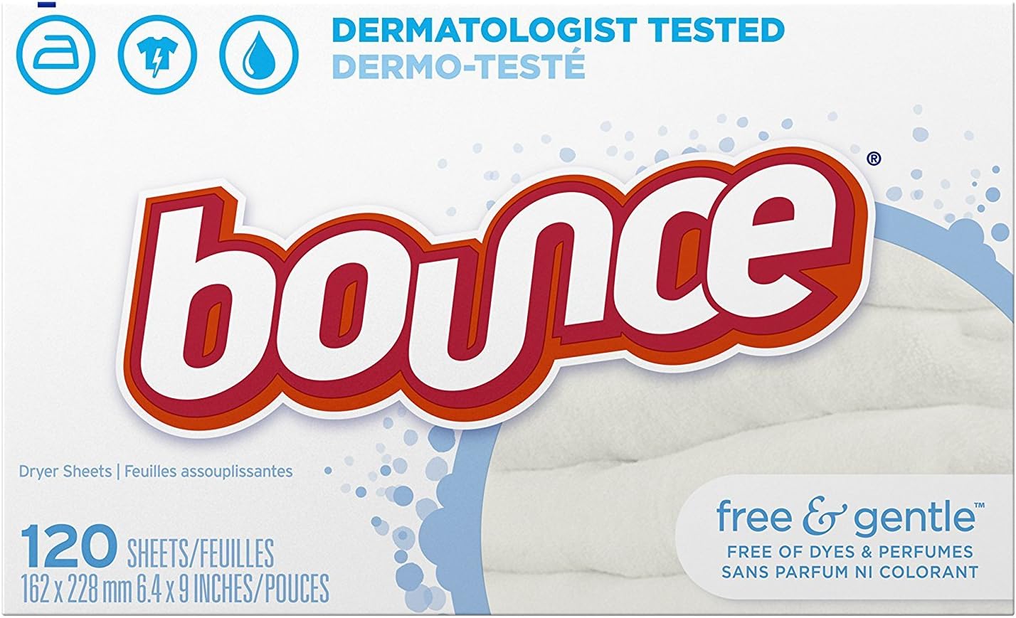 FREE AND GENTLE TUMBLE DRYER SHEETS 120 SHEETS