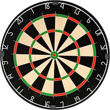 Dart Board Set, Professional Dartboard 18 Inch Dartboard with 12 Steel Tip Darts Rotational Number Ring Dartboard Set for Pub Family Office Game & Fixing Kit for Events