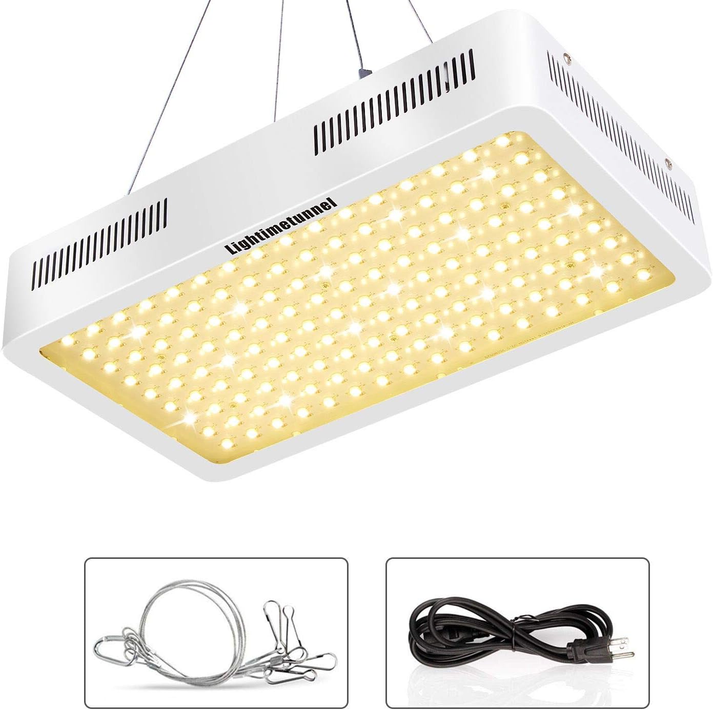 Grow light 1500W Full Spectrum Led Plant Grow Lights Bulbs for Indoor Greenhouse Hydroponic Plants Veg and Flowering with Heatproof Casing 3500K