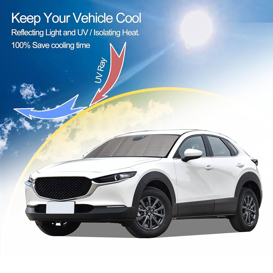 MAZDA CX-30 サンシェード Amazon.com: Windshield Sunshade for Mazda CX-30 2020-2025