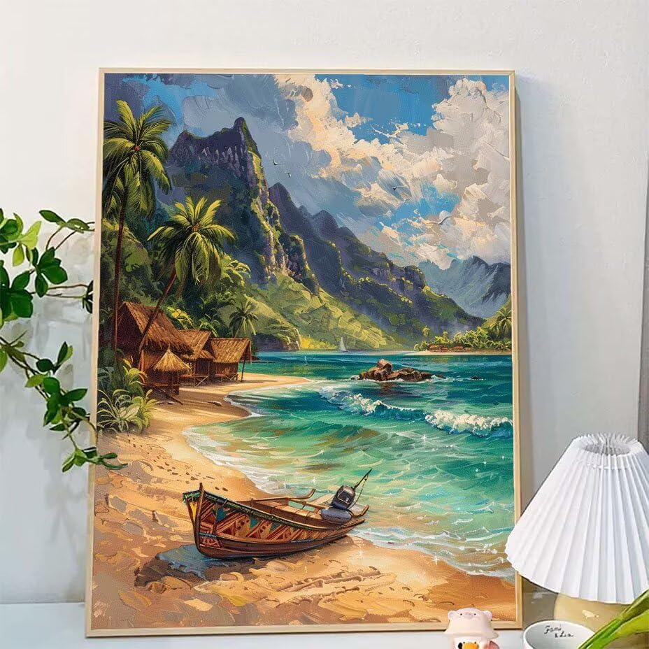Bateau Creatif Toile Paint by Numbers Kits Grand Format - 2