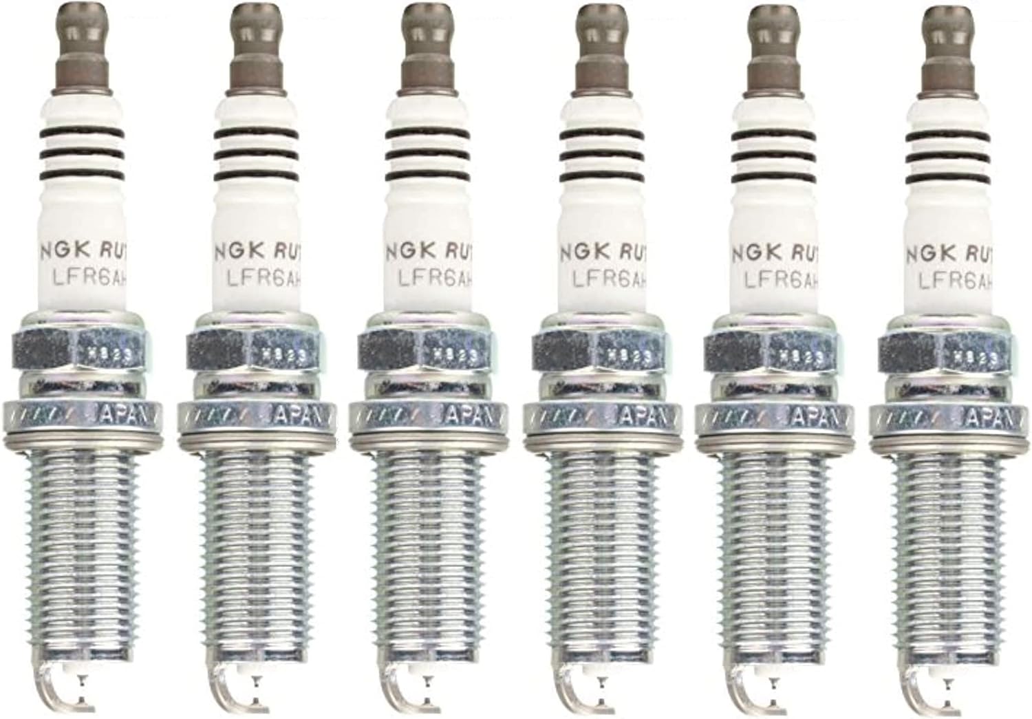 NGK Set of 6 Ruthenium HX Plugs LFR6AHX-S for BMW Lexus Toyota Volvo