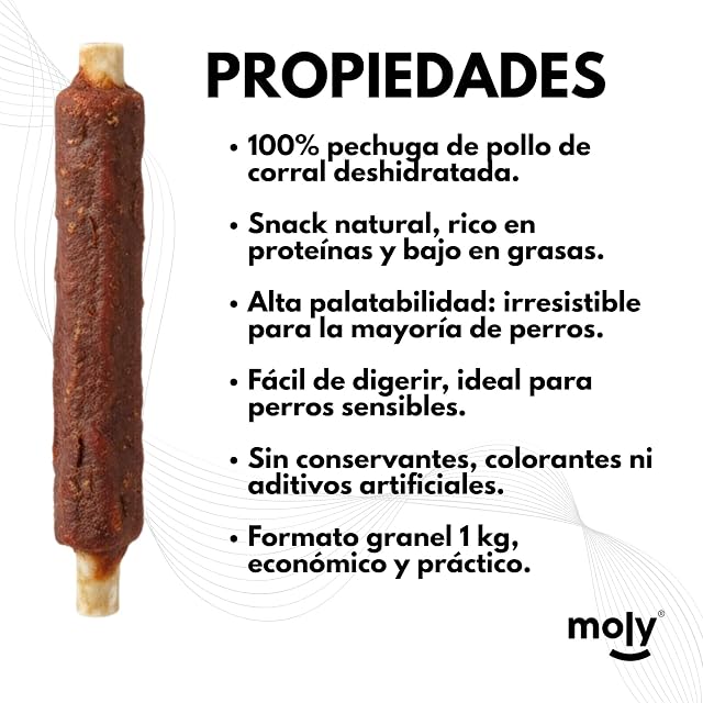 Foto 2 de 6 de MOLY Snacks de Costilla de Pollo con Soja para Perro 1 kg