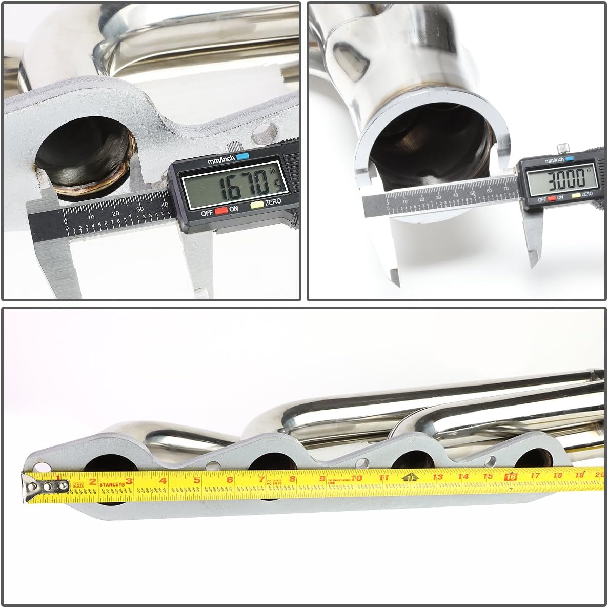 DNA Motoring TM-BBC-S-VB-3 Ram Horn Turbo Manifold [For 66-95 Chevy/GMC]