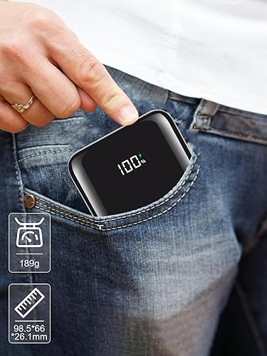 Miniatura 5 de Paquete de batería de 5 V 2A3A para chaleco térmico de 10000 mAh, chaleco calentado, batería de carga rápida para teléfonos inteligentes, mini