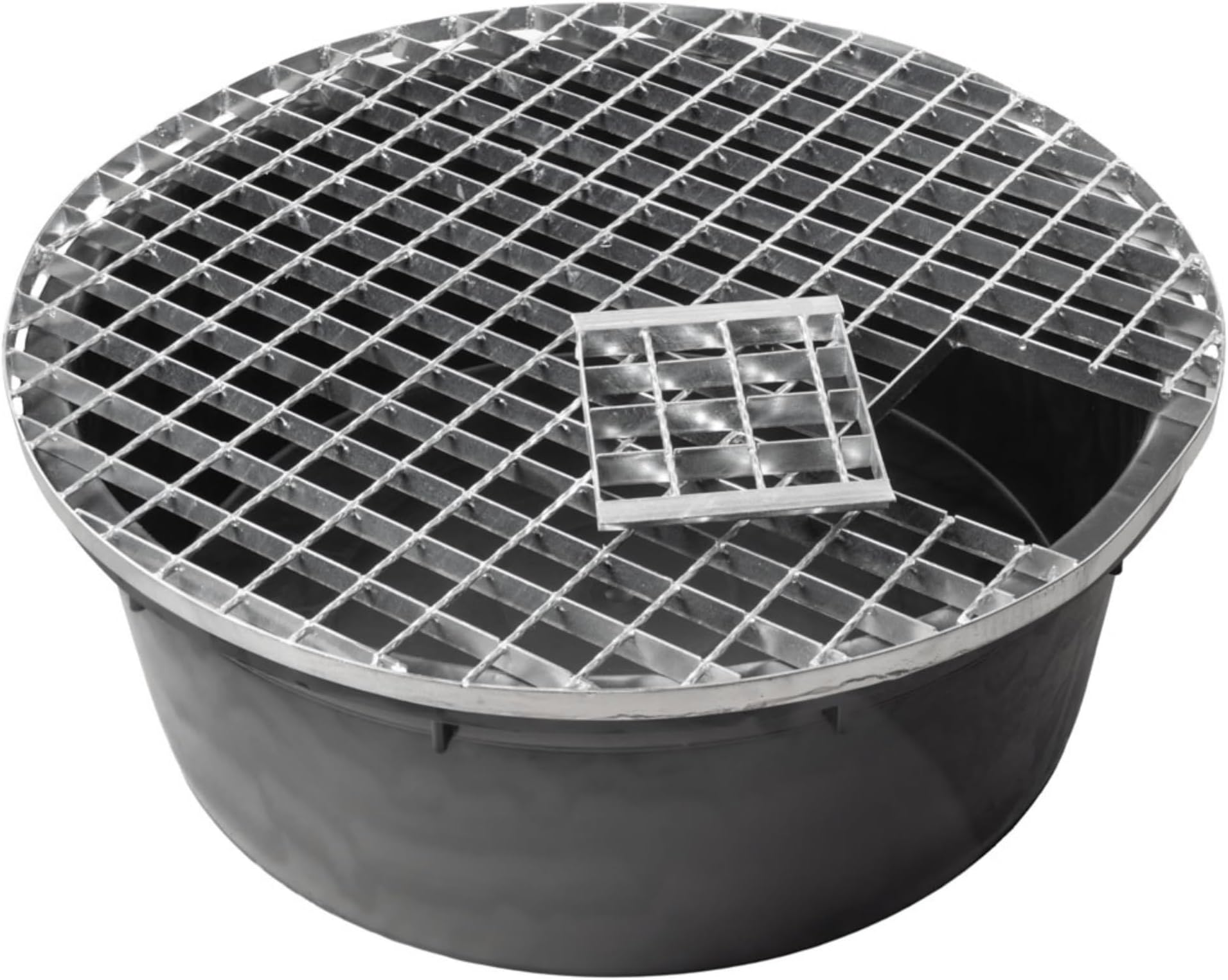 90cm 150L Heavy Duty Plastic Reservoir Pebble Pool Sump Reservoir For Water Feature, Round Shape, Garden Relaxation, Underground Pump Access