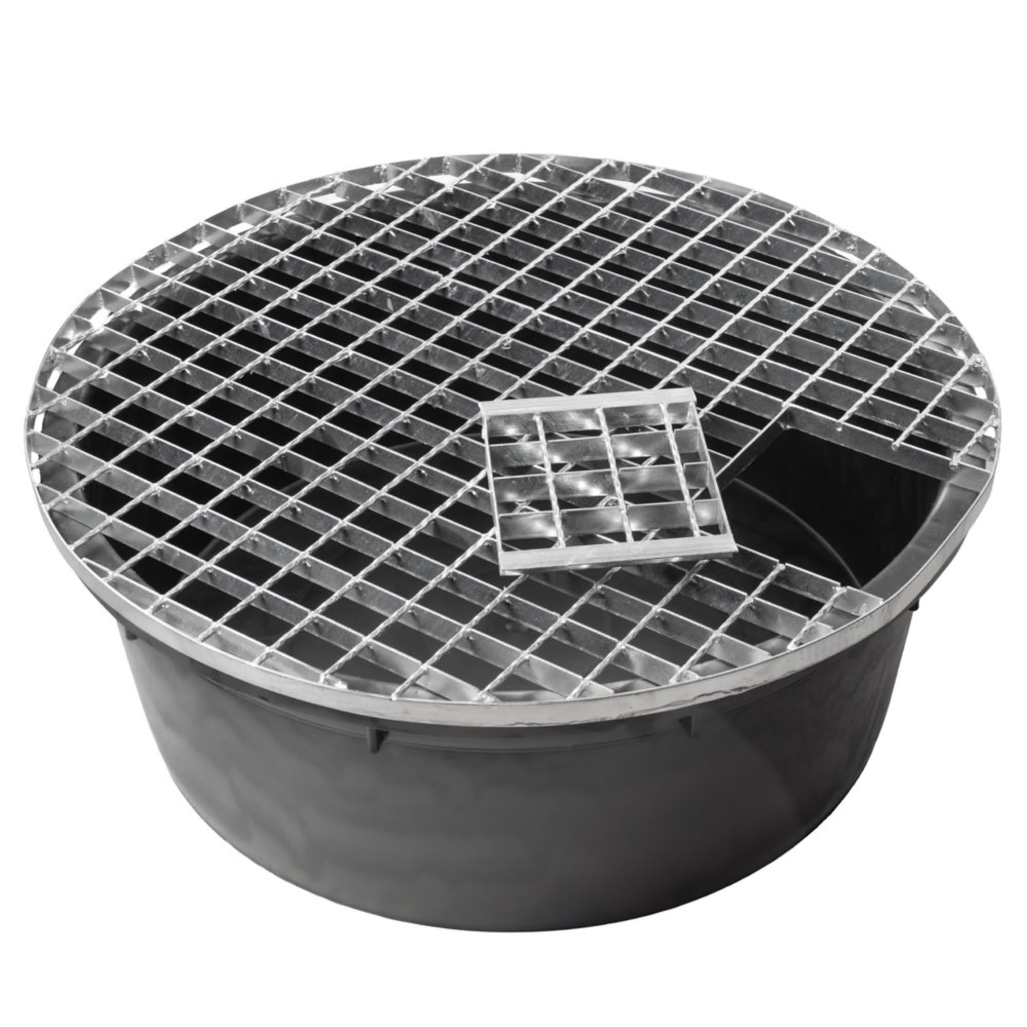 90cm 150L Heavy Duty Plastic Reservoir Pebble Pool Sump Reservoir For Water Feature, Round Shape, Garden Relaxation, Underground Pump Access