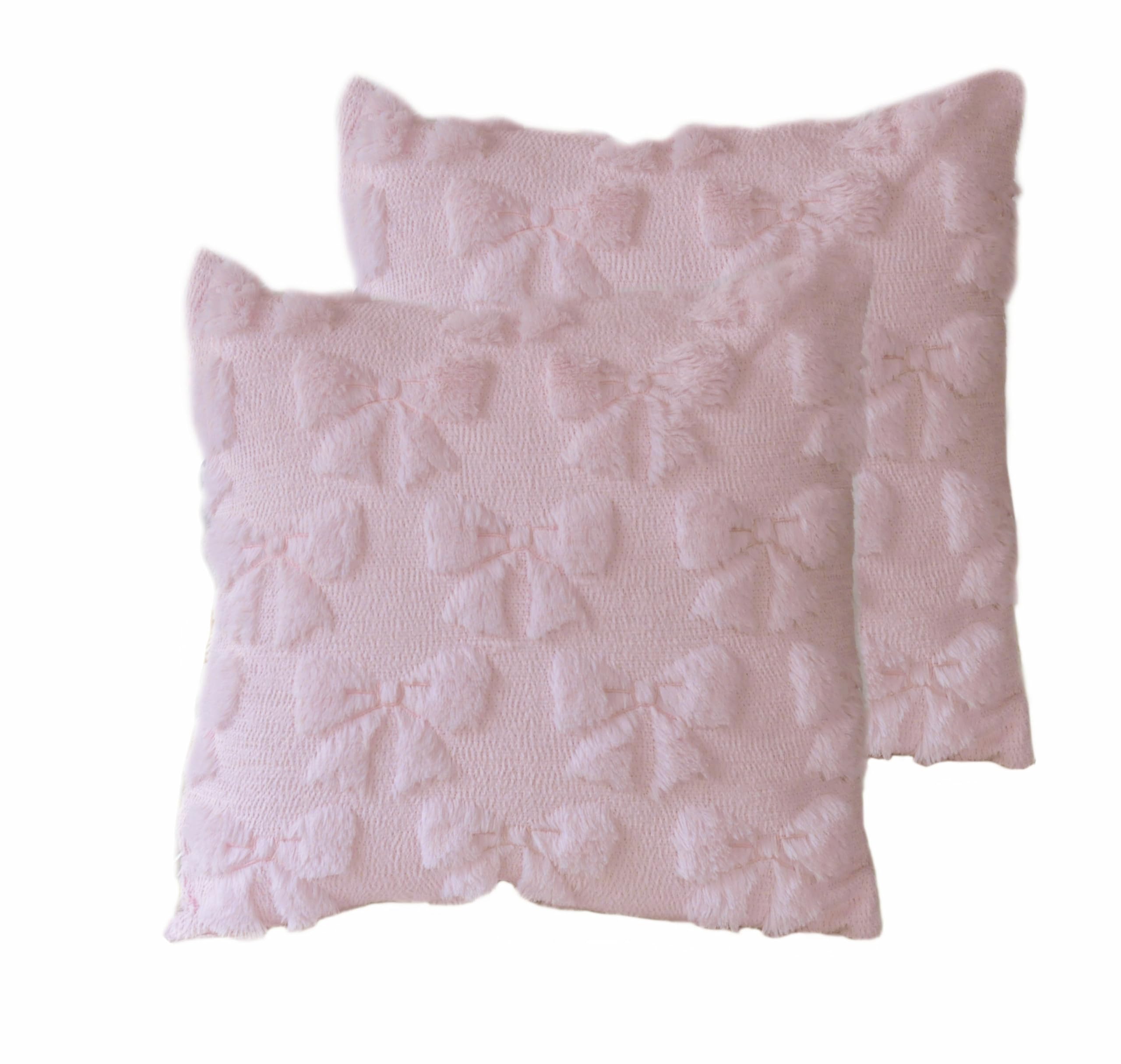 Cyprinus Carpio Set of 2 Bow Tie Pillow Covers Soft Plush Decoration Bedroom Sofa for Holiday Festivals Home Decor 18x18 inch