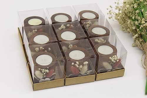 Miniatura 7 de Candelabros cilíndricos personalizados, velas de madera, velas para el hogar, decoración de fiesta, velas de té y candelabros, recuerdos de boda,