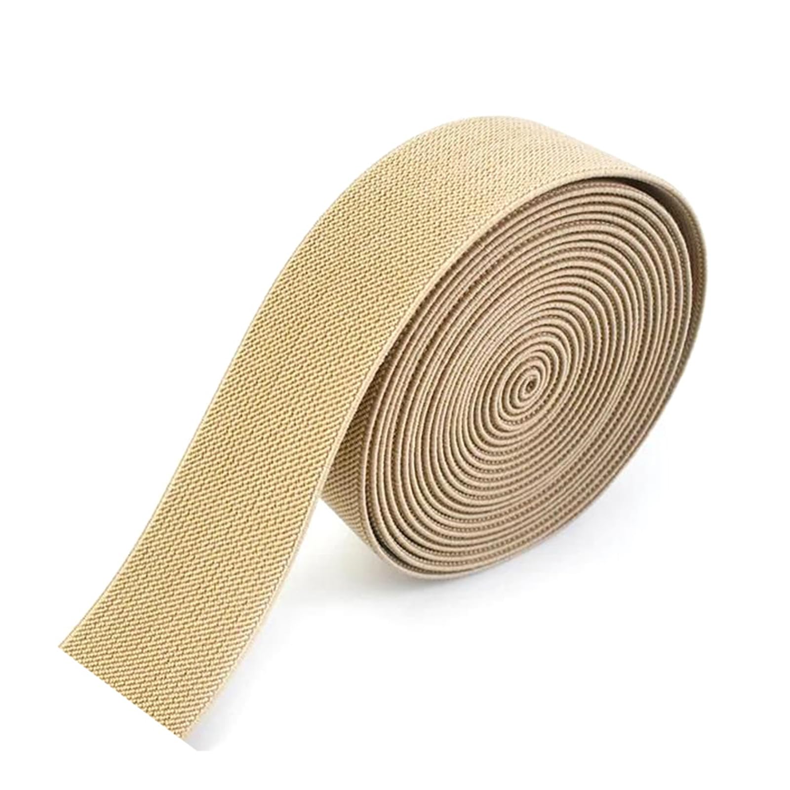 Szeroka gumka do szycia, 5M 10-50mm Kolorowa nylonowa elastyczna taśma DIY Akcesoria do szycia ubrań(Khaki,25mm)