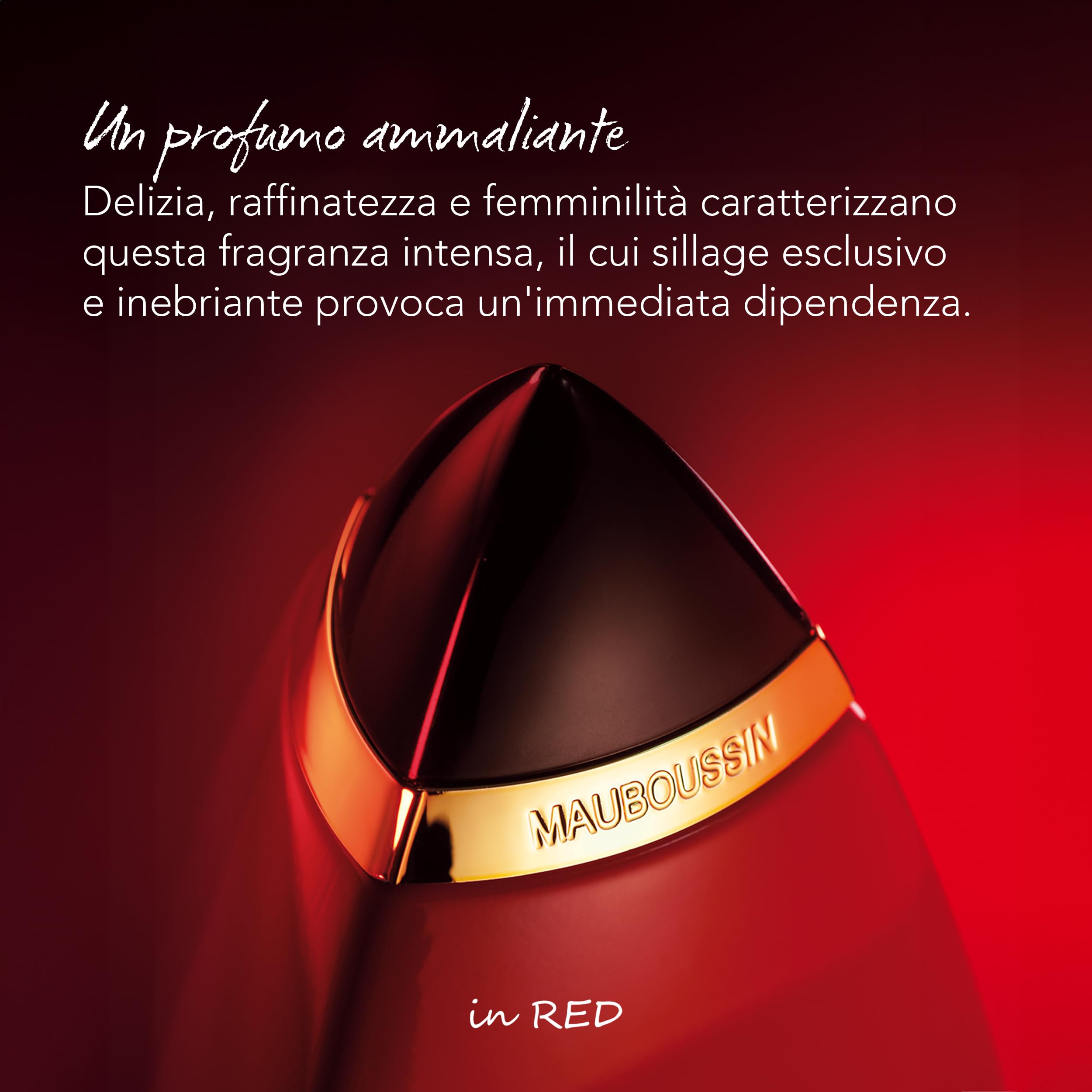 Mauboussin - Eau de Parfum Donna - In Red - Fragranza orientale, floreale e silvestre - 100ml