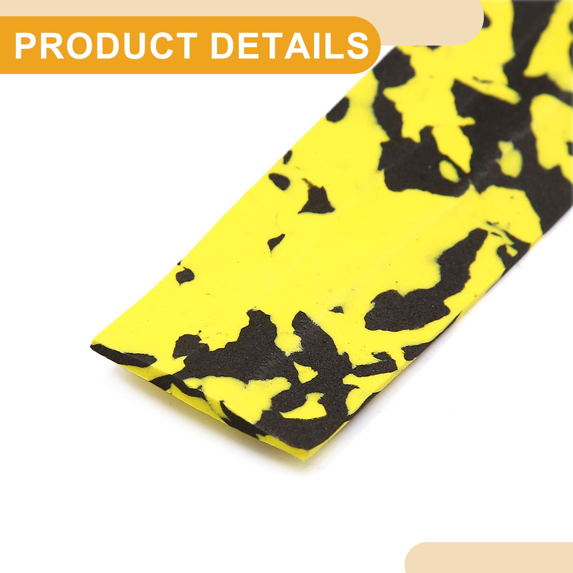 Partuto 2 Pcs Universal Bike Handlebar Tape - Foam Yellow - Image 4