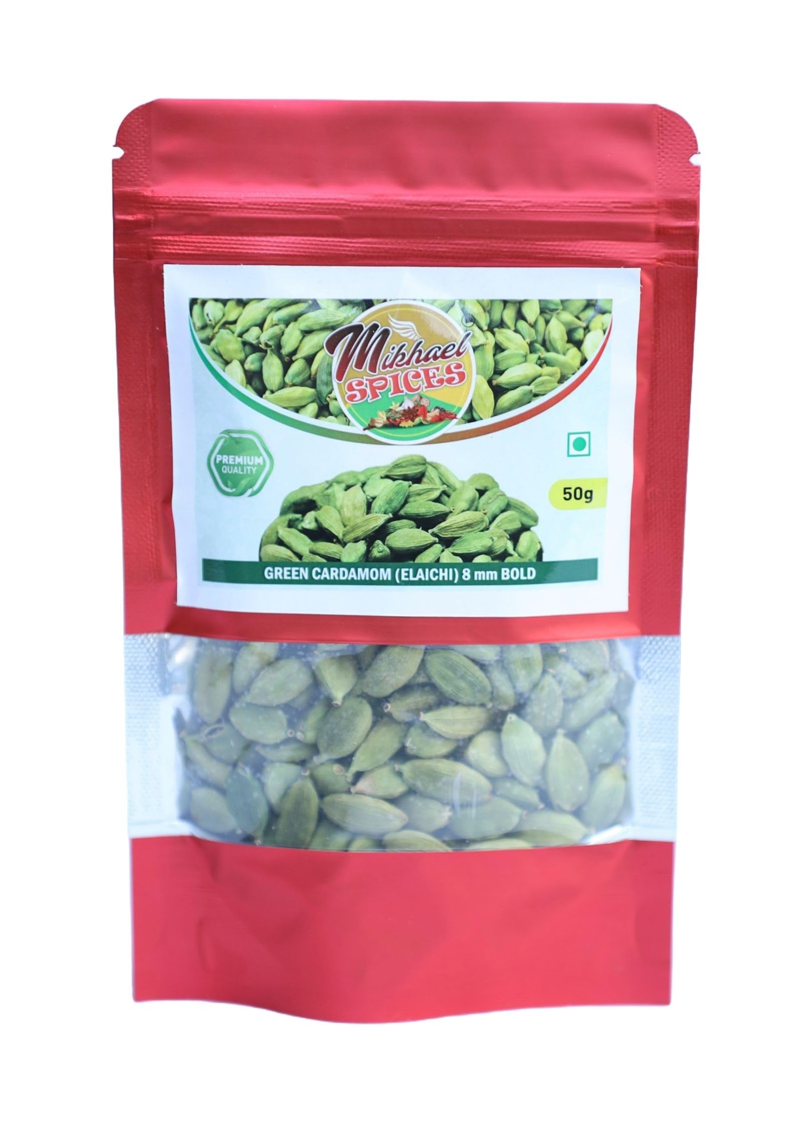 Mikhael SPICES Green Cardamom (Elaichi) 8mm+ | Kerala| Premium Export Quality (50gm) (B0CQ4MZL9M) Amazon Price History, Amazon Price Tracker