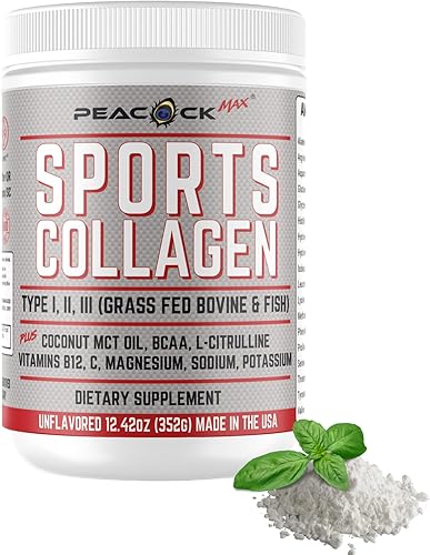 Miniatura 3 de Sports - Paquete de colágeno en polvo  Péptidos multicolágeno hidrolizados bovino y pescado silvestre alimentados con pasto con BCAA, magnesio y