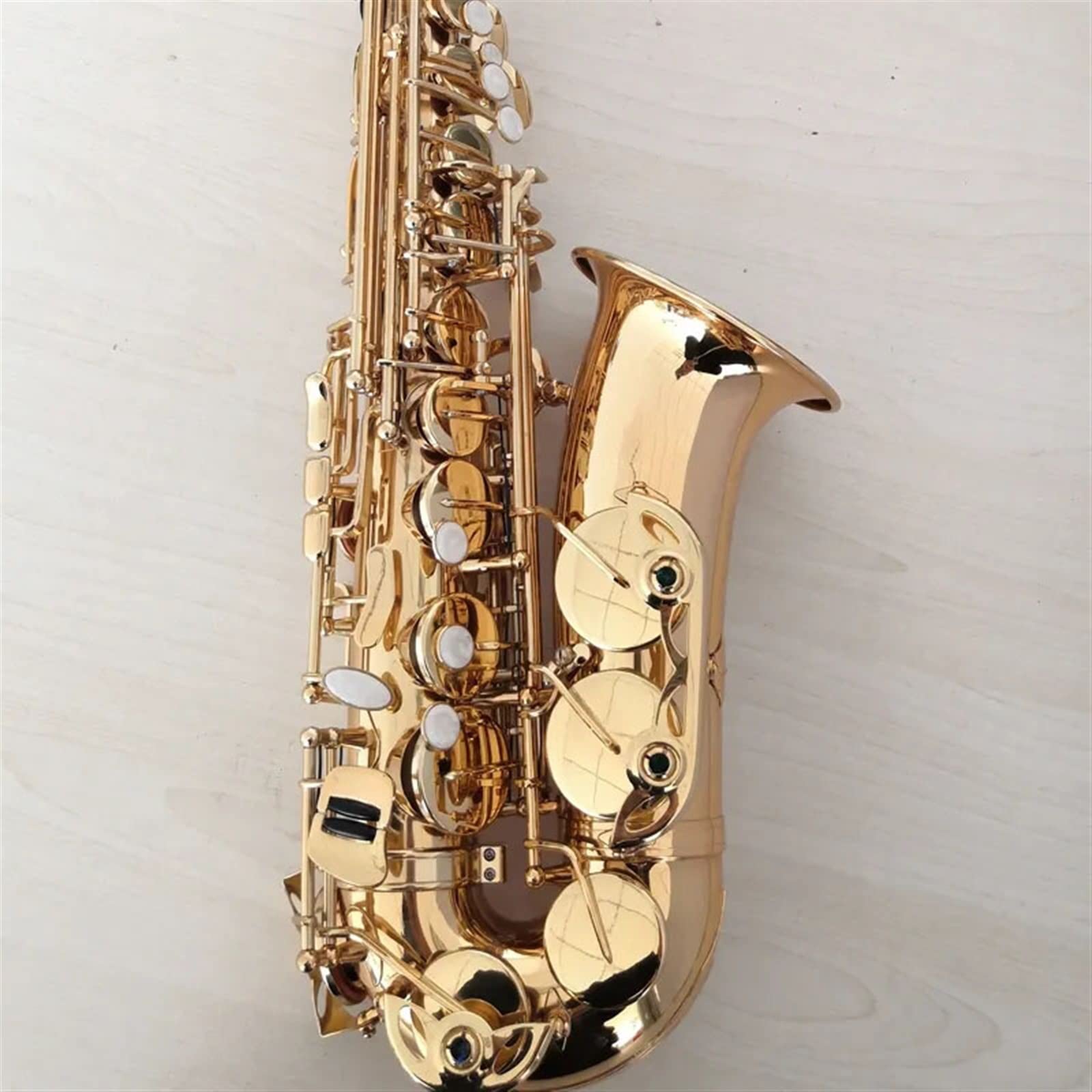 Sassofono Sassofono Contralto Professionale E-Tune in Ottone Placcato Oro Sax Contralto Professionale