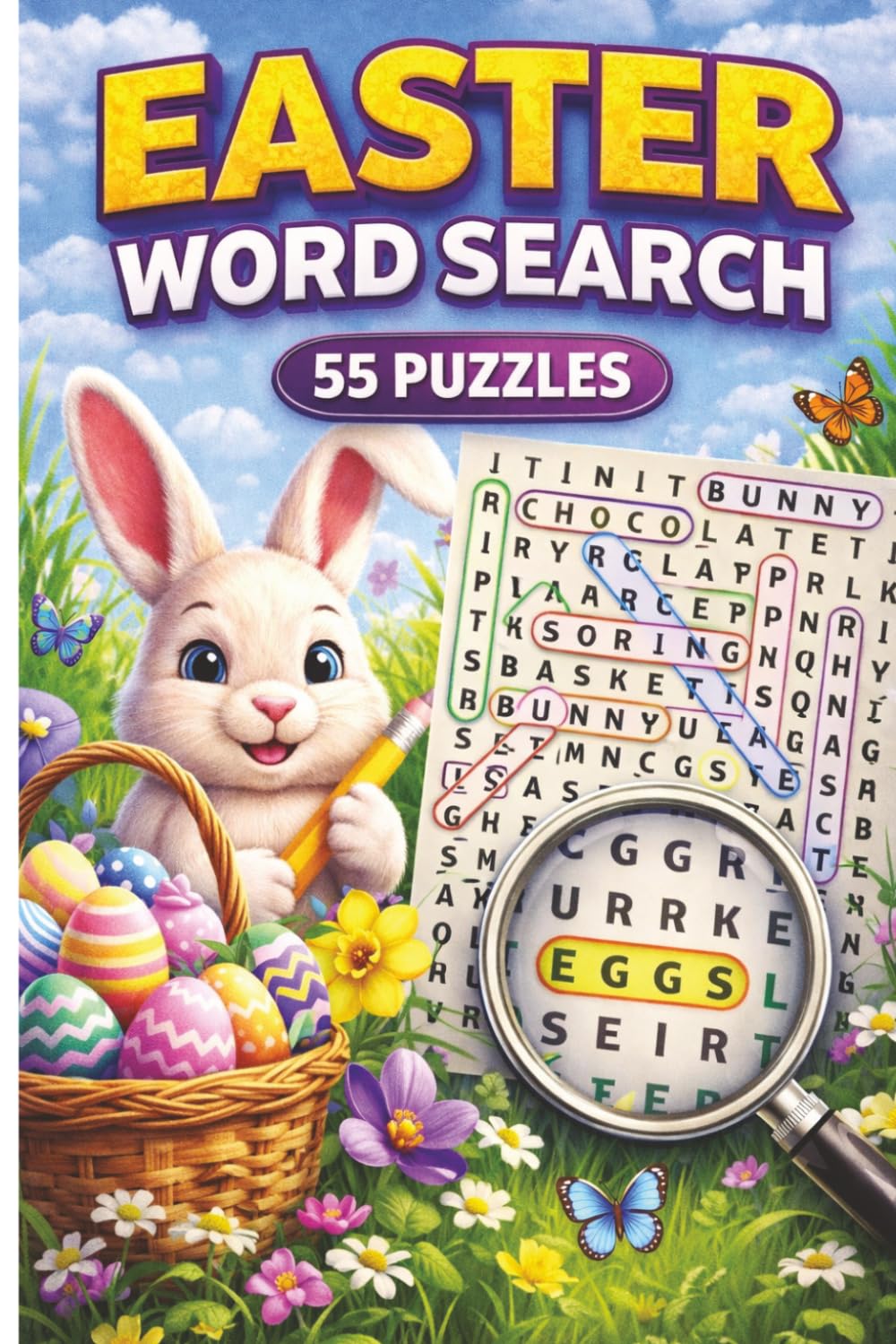 Easter Word Search: 55 Puzzles