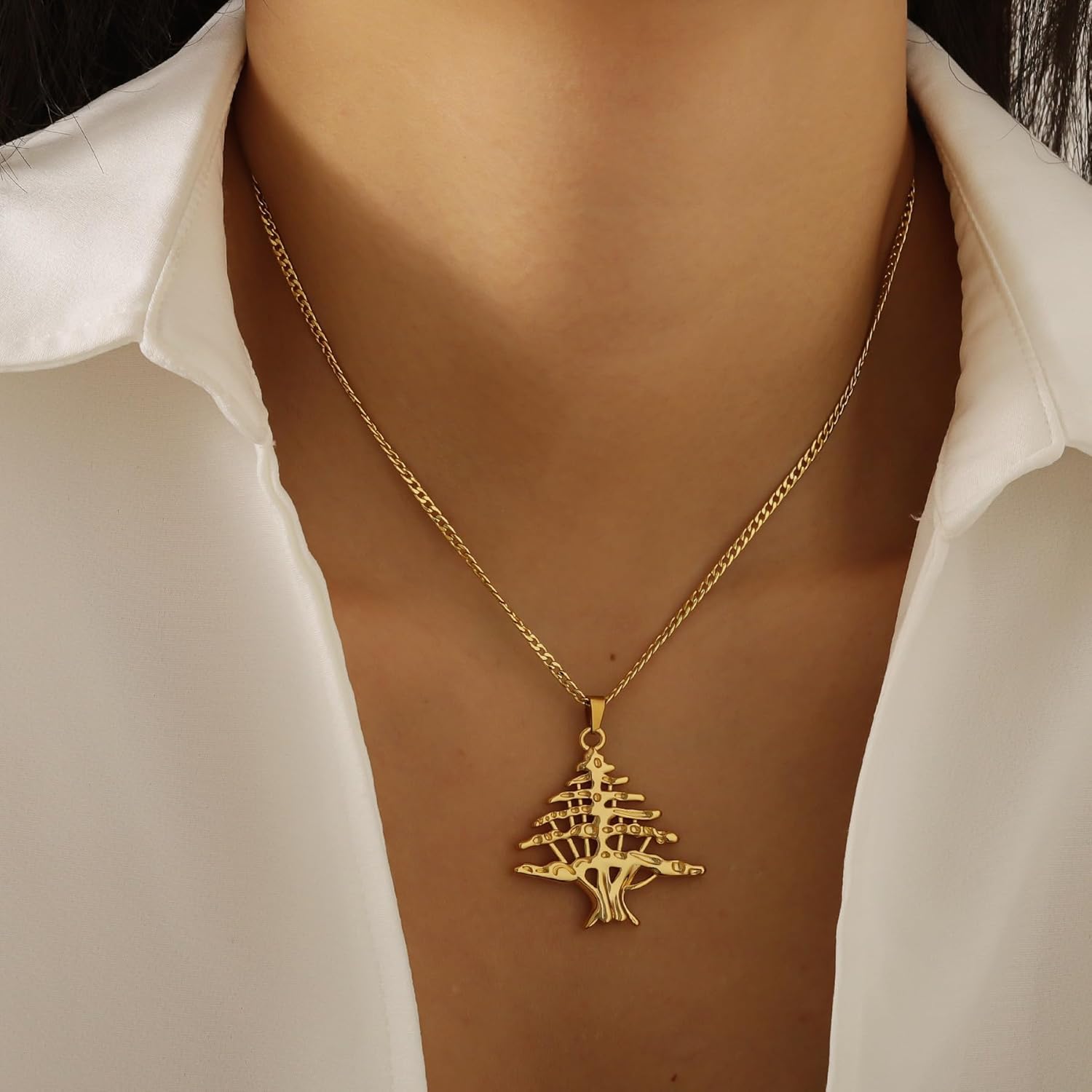 Cedar of Lebanon Necklace – Handcrafted Olive Wood Pendant from the Holy Land – Symbol of Strength and Faith – Christian Religious Jewelry for Men & Women – Inspirational Gift in Gift Box - Image 8