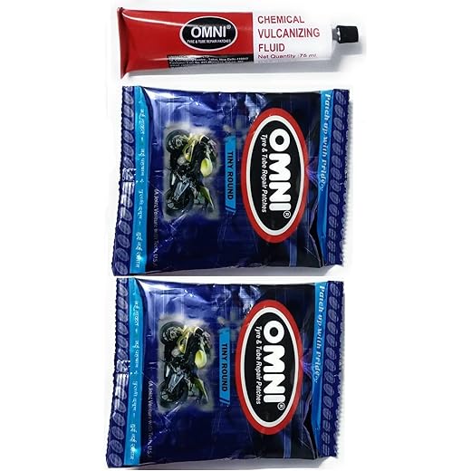 Omni Tyre & Tube Repair Puncture Patches 2 Pack