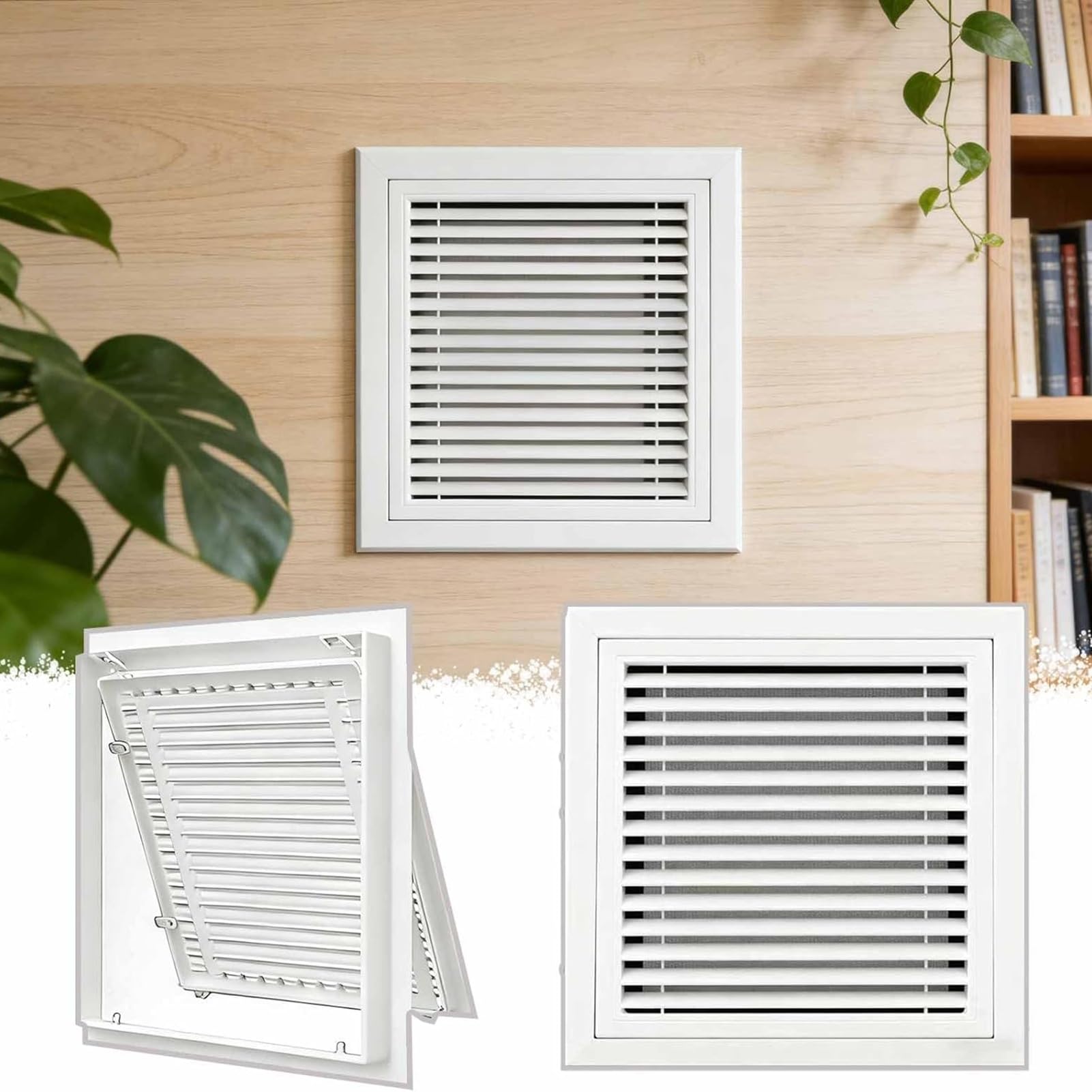 Rejilla de ventilación de Acero de Primera Calidad de 12 x 24 Pulgadas para Retorno de Aire - Rejilla de ventilación HVAC Duradera para Pared y Techo, Filtro de ventilación de Flujo de Aire