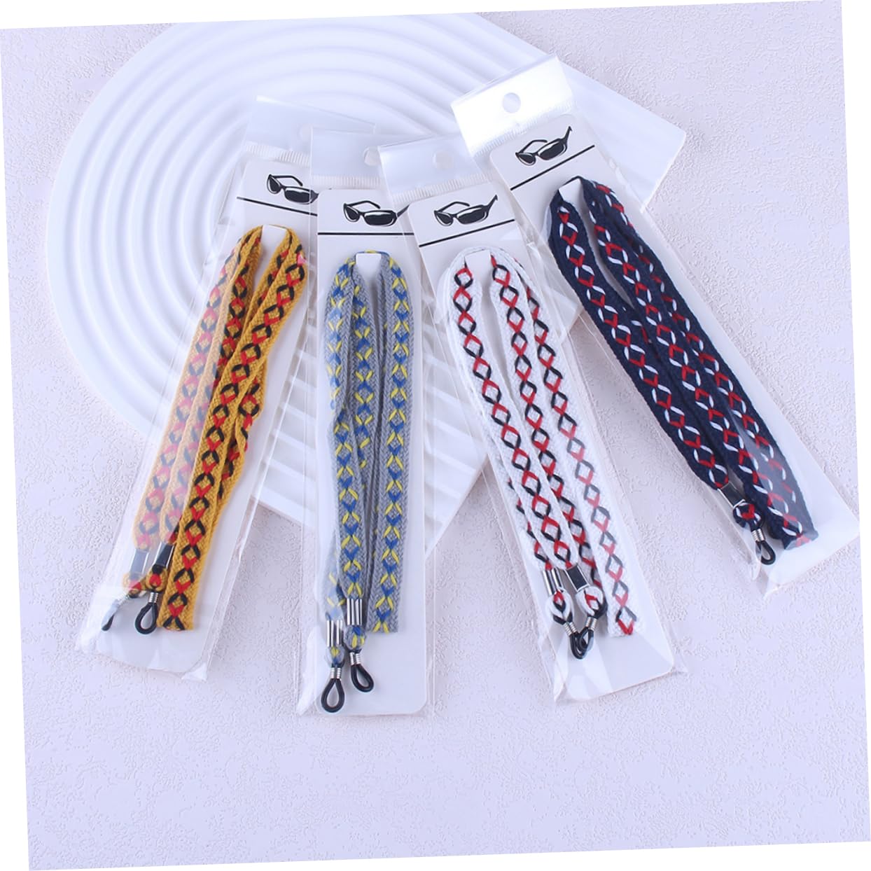 Healvian Cordón De Gafas Cadena De Anteojos Correa De Anteojos Cuerda De Gafas De Sol Correas De Anteo Cadena De Gafas De Sol Poseedor Cordón Para Gafas Cuello Tela