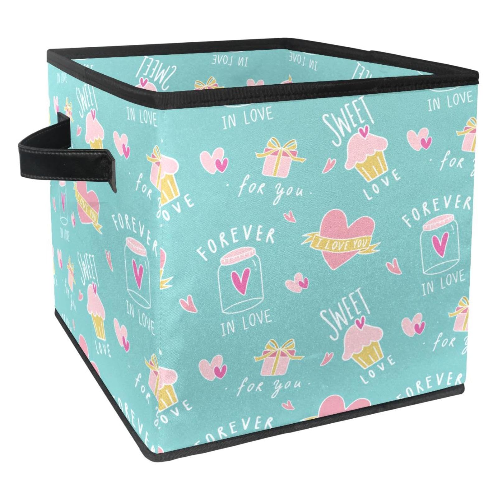 Boîte de rangement pliable avec poignées pour placards et livres