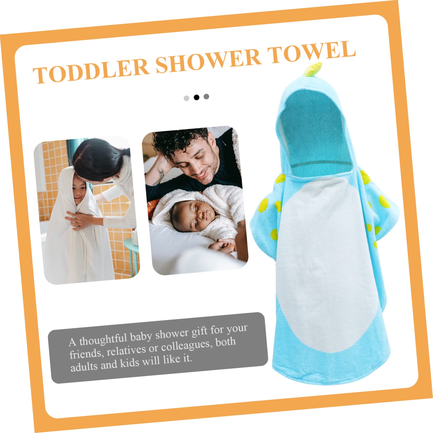 Yardwe Toalla Capucha De para Súper Absorbente y para Bebés con Piel Sensible De Dibujos Animados