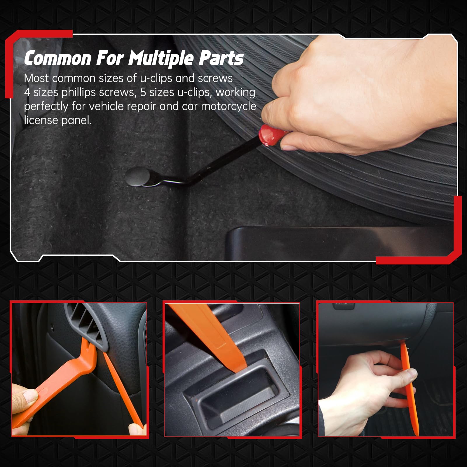 Kit 121 Clip Auto GM 3 In 1 – Fissaggi Parafango, Paraurti, Pannelli Porta Per GMC, Buick, Chevrolet - 2