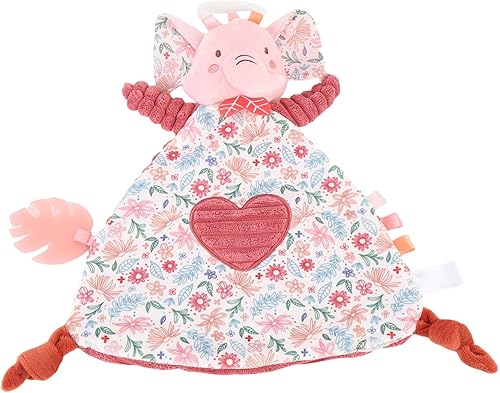 Miniatura 4 de Fdit Manta de seguridad para bebé, mordedor, juguete de peluche para bebés con color rosa, juguete suave y cómodo para calmar las encías, ideal para